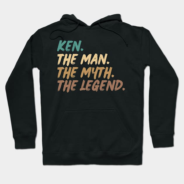 Ken,The Man, The Myth, The Legend Hoodie by BandaraxStore